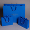 Silk Rope Handle Peacock Blue Foldable Paper Bag Untuk Toko Pakaian