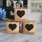 Kotak Kertas Pernikahan Hati Potong Laser 5x5x5cm Kotak Suvenir Pesta Ulang Tahun