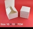 Kotak Hadiah Kertas Daur Ulang Polos Kecil Disesuaikan Kotak Kue Putih 10x10x7