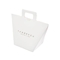 Logo Kustom White Kraft Present Paper Bags 9,5 * 9 * 12cm Tas Hadiah Prancis Dengan Pita