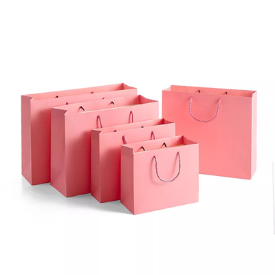 ISO Offset Printing Clothing Paper Bags Underwear Cinnamon Pink Paper Bag