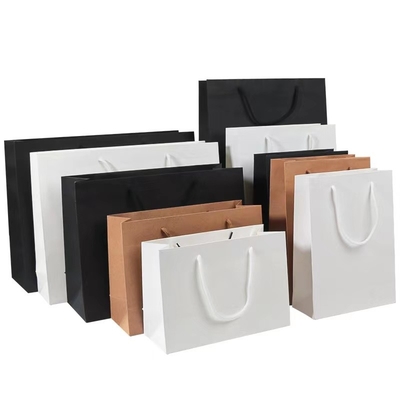 17cm Sampai 44cm Tinggi White Craft Shopping Paper Bag Tas Coklat Dengan Pegangan