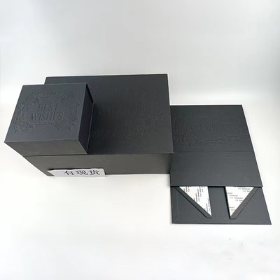 Kotak Kemasan Kado Karton Ukuran Lipat Dengan Penutupan Magnetik