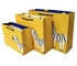 Tas Kertas Pakaian Kuning FSC ISO9001 Zebra Print Duplex Board Paper Bag