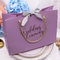 Offset Printing Patch Handle Kraft Paper Bags Paper Welcome Bags Untuk Tamu Pernikahan