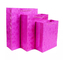 30gsm-160gsm Rose Pink Blue Glitter Gift Bags Untuk Supermarket