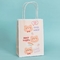 120gsm Bear Print Kantong Kertas Kraft Daur Ulang Kantong Kertas Belanja Kustom Untuk Makanan