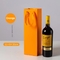 157gsm Insulated Brown Paper Wine Bags Die Cut Handle