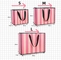 Kantong Kertas Kosmetik Pink Striped Pantone CMYK Untuk Hadiah Kembali