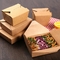 CMYK Pantone Kraft Pasta Salad Box OEM ODM Kotak Makan Siang Kertas Sekali Pakai
