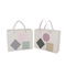 128gsm-350gsm Art Paper Shopping Bag Simple Strokes Printing Brown Paper Grocery Bags