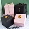 Black Pink 210gsm-400gsm Pernikahan Kotak Kertas Karton Gaun Pengantin Kotak Kemasan