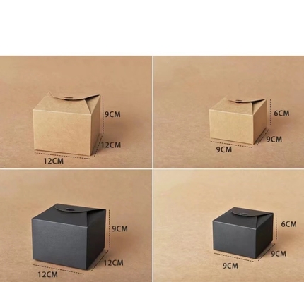 Kemasan yang disesuaikan Kotak kertas kraft dengan cetak CMYK dan struktur yang disesuaikan